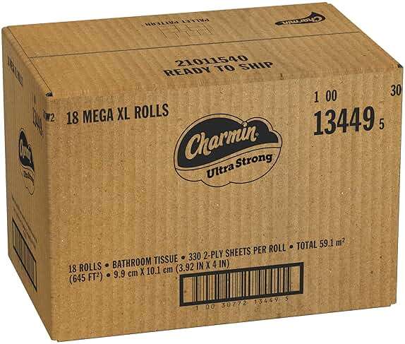 Charmin Ultra Strong Toilet Paper, 18 Mega XL = 108 Regular - Image 18