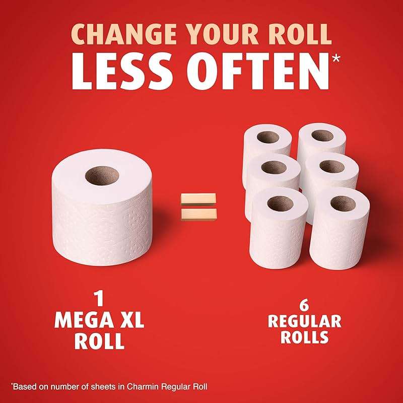 Charmin Ultra Strong Toilet Paper, 18 Mega XL = 108 Regular - Image 4