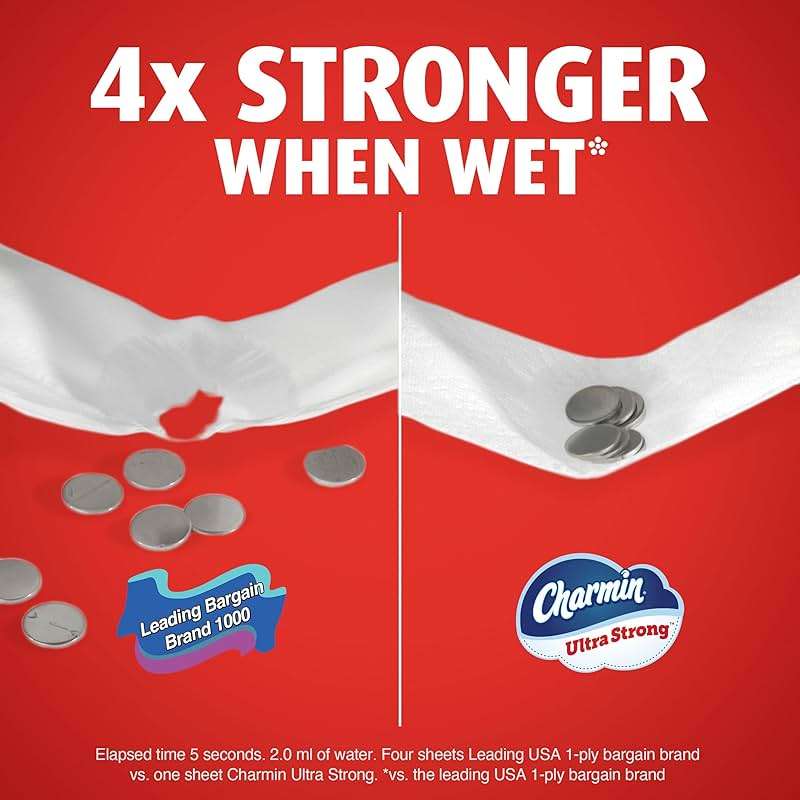 Charmin Ultra Strong Toilet Paper, 18 Mega XL = 108 Regular - Image 5