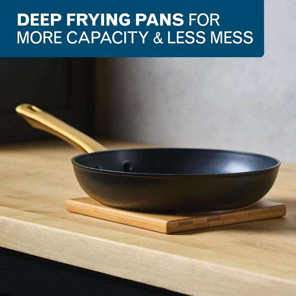 Farberware Forged Induction Ceramic Nonstick Cookware Set, 12-Piece, Black Pots & Pans - Image 7