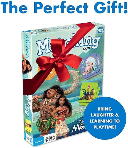 Wonder Forge Disney Moana Matching Game - Fun and Educational Memory Game for Boys and Girls Ages 3-5 - Featuring Moana and Maui - Toddler Learning Activity - Image 7