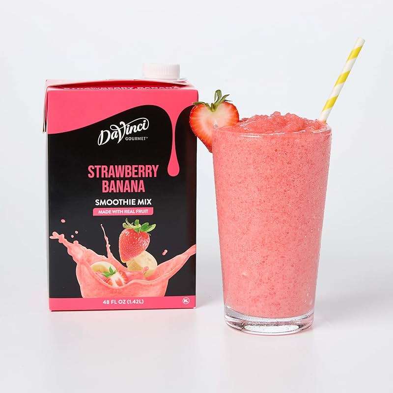 DaVinci Gourmet Strawberry Banana Smoothie, 48 Fluid Ounces (Pack of 1) - Image 1