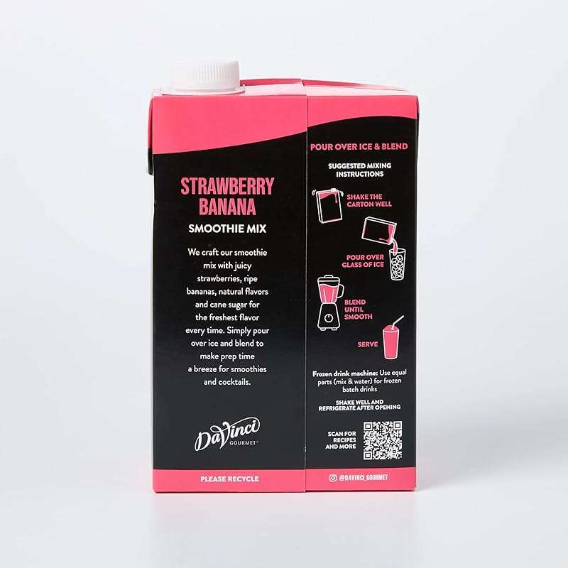 DaVinci Gourmet Strawberry Banana Smoothie, 48 Fluid Ounces (Pack of 1) - Image 7
