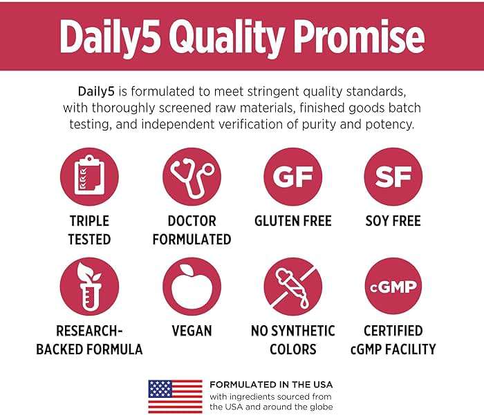 DOCTORS' PREFERRED Daily5 Multivitamin for Women and Men, Clinically Validated Ingredients, Heart, Joints, Circulation, 90 Vegan Capsules - Image 5