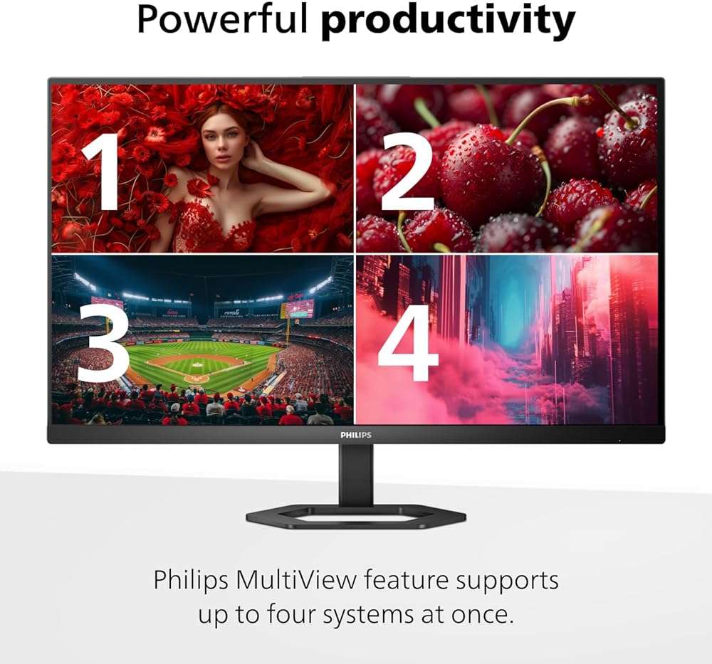 Philips 27 Inch 4K Computer Monitor, UHD 3840x2160 IPS Display with 65W USB-C Charging, HDR400, HDMI, DisplayPort, Height Adjustable Stand, 4 Year Advance Replacement Warranty, 27E1N5900R - Image 5