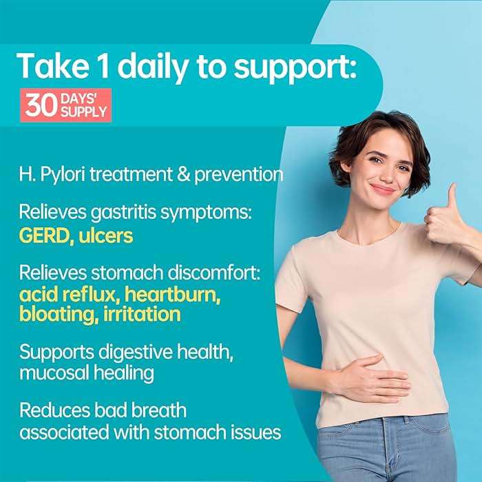 5-in-1 High Potency H. Pylori Probiotic, 1 Per Day - Supports Gastric Lining Integrity, Occasional Indigestion, Acid Comfort - Pylopass Lactobacillus Reuteri, Gluten Free, Vegan, 30ct, Made in Germany - Image 3