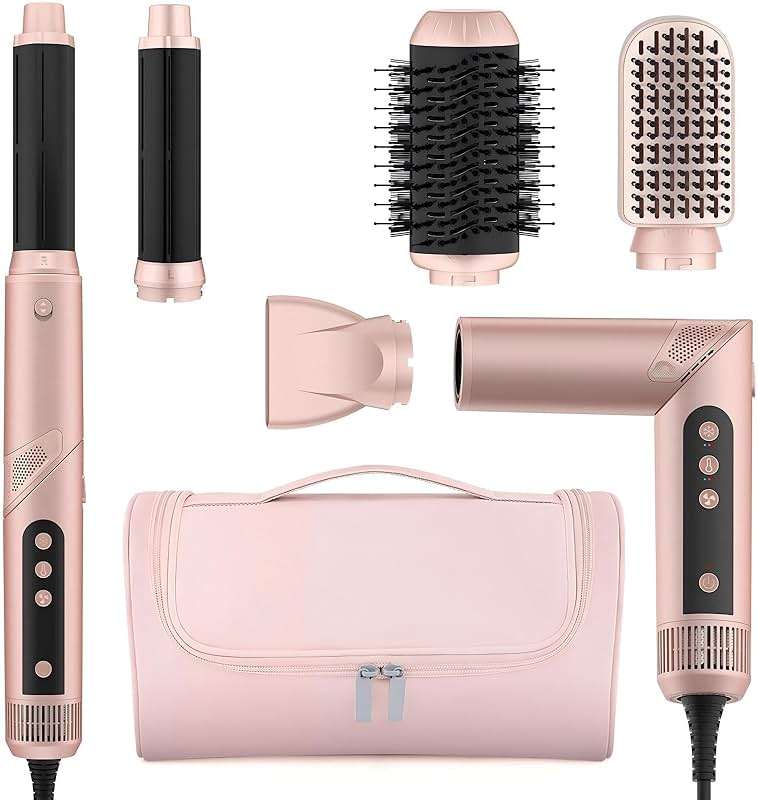 Straightener and Curler 2 in 1 with Vented Cool Air to Lock in Style, Flat Iron Curling Wand - Image 1