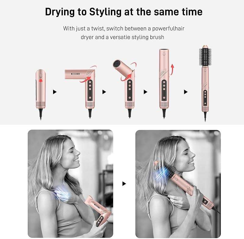 Straightener and Curler 2 in 1 with Vented Cool Air to Lock in Style, Flat Iron Curling Wand - Image 2