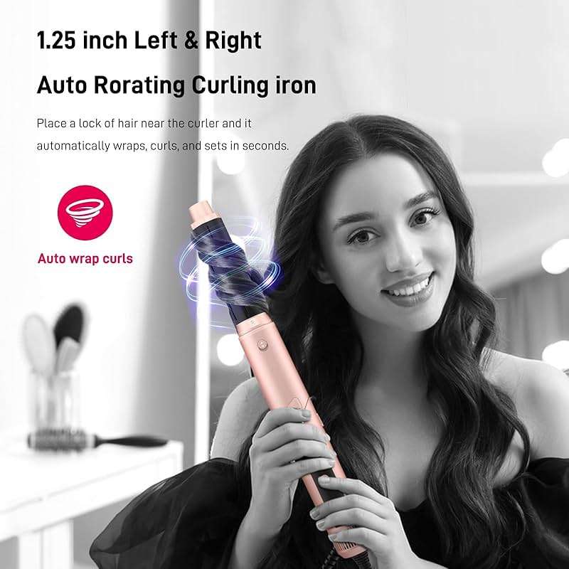 Straightener and Curler 2 in 1 with Vented Cool Air to Lock in Style, Flat Iron Curling Wand - Image 3