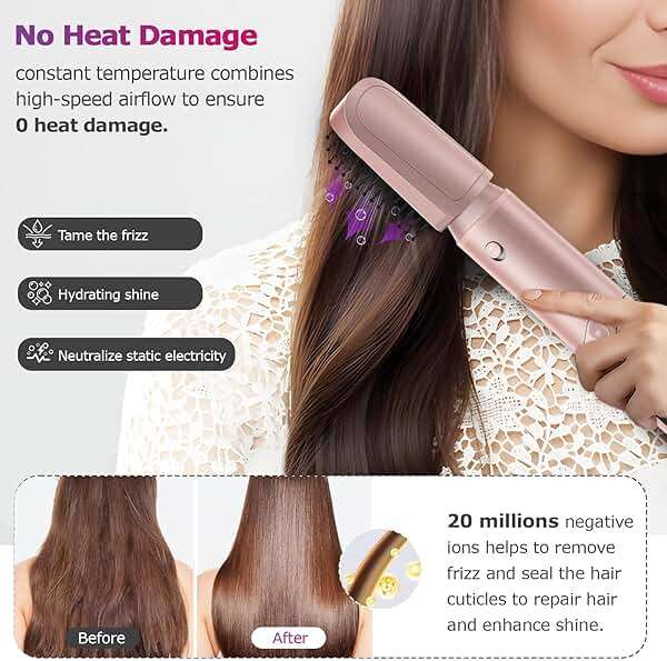 Straightener and Curler 2 in 1 with Vented Cool Air to Lock in Style, Flat Iron Curling Wand - Image 9