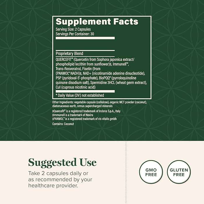 Global Healing Center - Ultimate Cellular Health - NAD Supplement for Women & Men, Cellular Repair, Includes Resveratrol for Anti-Aging, Supports NAD Plus, Alternative to Nicotinamide Riboside - Image 3