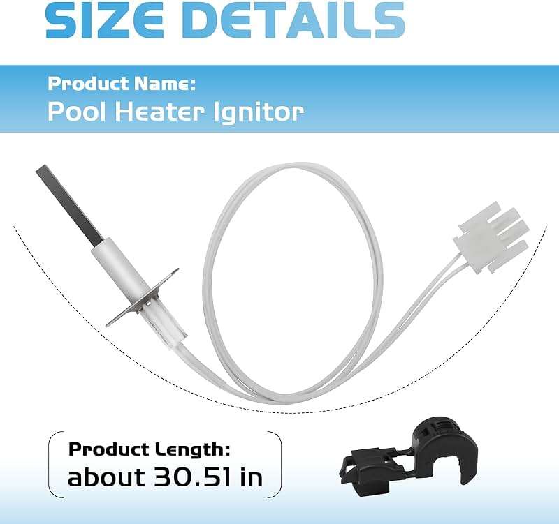 DuckcowsC FDXLIGN1930 FD Ignitor Replacement Kit for Hayward Universal H-Series Low Nox Pool Heater, Pool Heater Flame Sensor Igniter Replacement Parts - Image 2