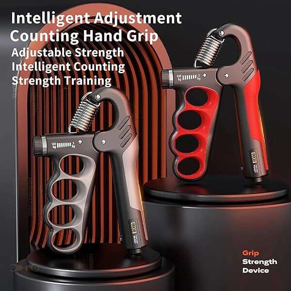 Grip Strength Trainer, Hand Grip Strengthener with Adjustable Resistance 11-220Lbs(5-100KG), Automatic Counter, Ergonomic Design, Forearm Strengthener for Musicians Athletes and Injury Recovery - Image 2