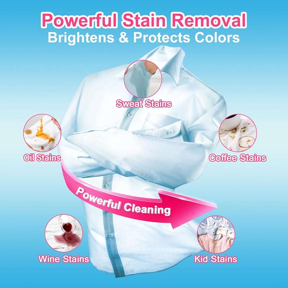 YUCO Laundry Detergent Sheets Berry Scent 80 Loads Eco Laundry Soap Washer Sheet, Liquidless Washing Detergent Sheets for Laundry for Travel, Plastic Free, Hypoallergenic - Image 2