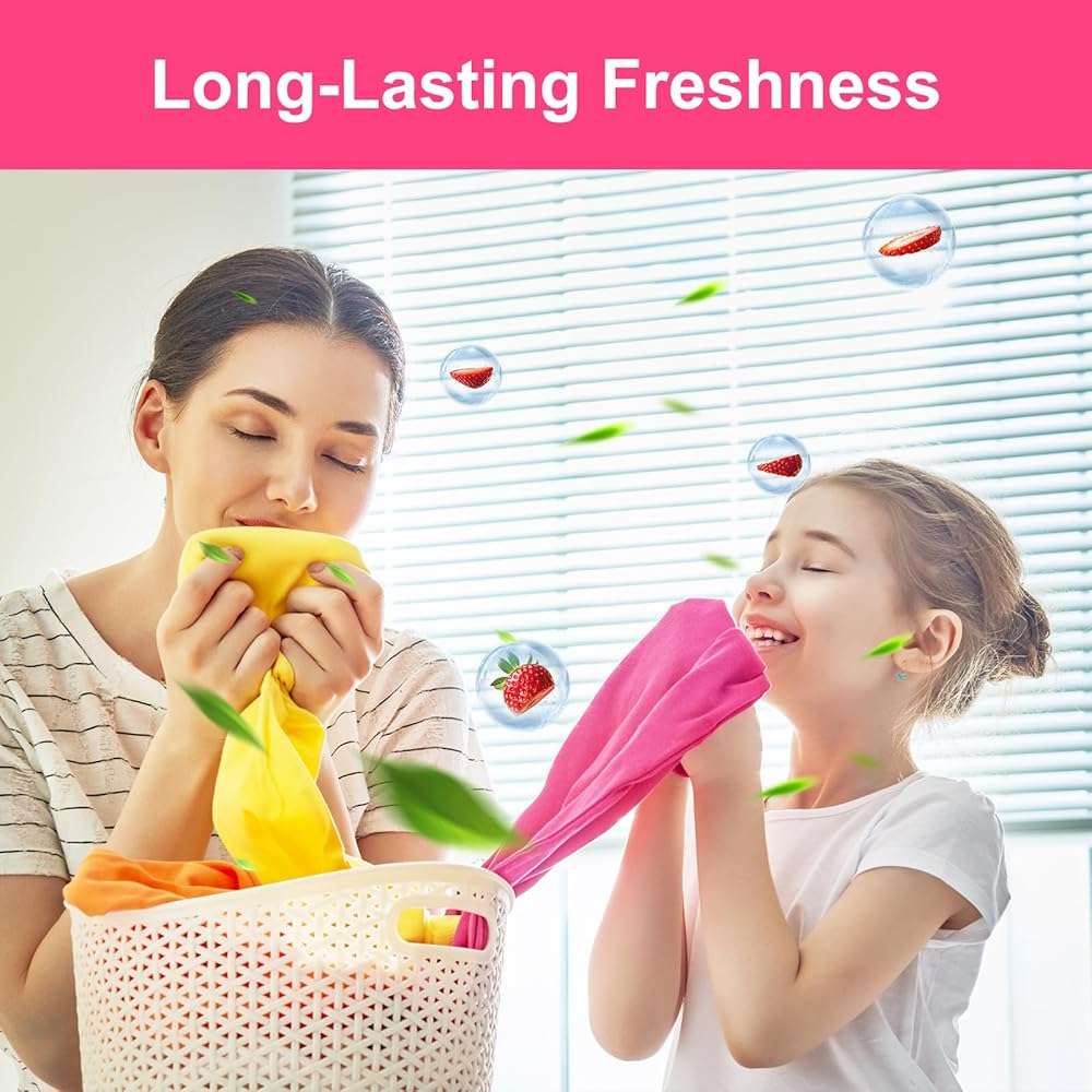 YUCO Laundry Detergent Sheets Berry Scent 80 Loads Eco Laundry Soap Washer Sheet, Liquidless Washing Detergent Sheets for Laundry for Travel, Plastic Free, Hypoallergenic - Image 3
