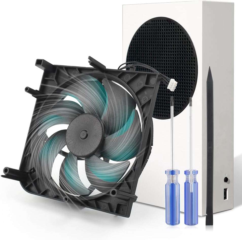 Internal Cooling Fan for Xbox Series S Console Cooler Replacement CPU Cooling Fan with Repair Tools(7 Blades) - Image 1