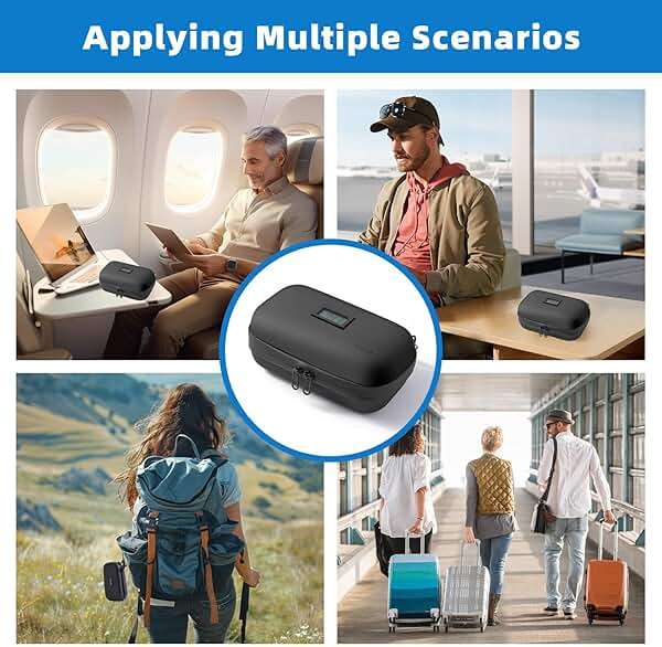 Gloinsu 24h Insulin Cooler Travel Case TSA Approved - Medication Diabetic Cooler with Thermometer Temperature Display | Refrigerated Medicine Organizer Bag with 2 Ice Packs for Travel - Image 8