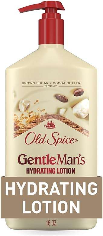 Old Spice Hand, Face & Body Lotion for Men, 24/7 Lightweight Moisturization with Vitamin B3, Instant Absorption, For All Skin Types, Brown Sugar + Cocoa Butter Scent, 16 oz - Image 1