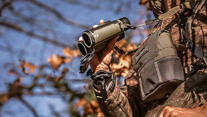 Bushnell R5 12x50 Binoculars - Waterproof, Dielectric Multi-Coated Optics with EXO Barrier Lens Protection for Long Range Viewing and Hunting, Includes Vault Lite Bino Chest Harness & Neck Strap - Image 8