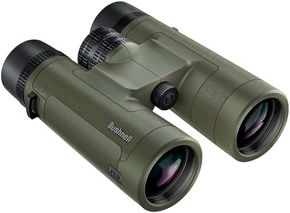 Bushnell R3 Binoculars with Vault Lite Bino Chest Harness, HD Optical System, Fully Multi-Coated Lenses, EXO Barrier, IPX7 Waterproof - Binoculars for Bird Watching and Wildlife Observation - Image 1
