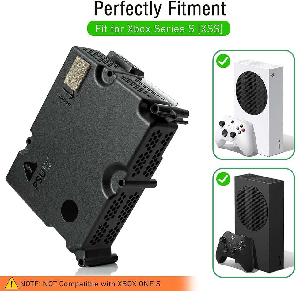 Gorliskl Replacement Internal Power Supply AC Adapter Brick for Xbox Series S (XSS),with Power Cord - Image 2