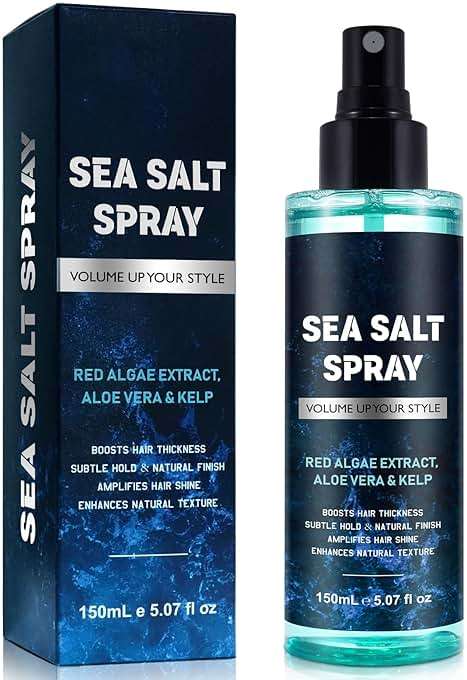 Sea Salt Spray, Beach Wave & Volumizing Sea Salt Spray for Hair, Texturing Spray for Men & Women, Salt Spray for Hair to Add Volume and Texture - Image 1