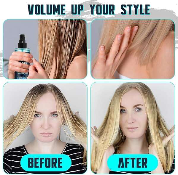 Sea Salt Spray, Beach Wave & Volumizing Sea Salt Spray for Hair, Texturing Spray for Men & Women, Salt Spray for Hair to Add Volume and Texture - Image 4
