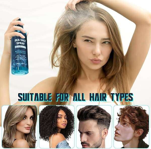 Sea Salt Spray, Beach Wave & Volumizing Sea Salt Spray for Hair, Texturing Spray for Men & Women, Salt Spray for Hair to Add Volume and Texture - Image 5