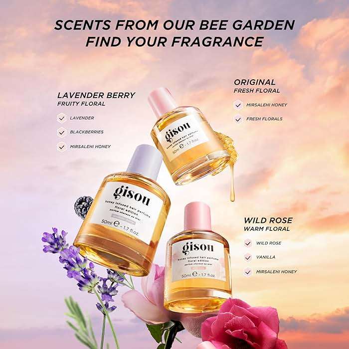 Gisou Honey Infused Hair Perfume – Long-Lasting Hair Fragrance with Mirsalehi Honey & Argan Oil, Wildflower Honey, 1.7 Fl Oz - Image 5