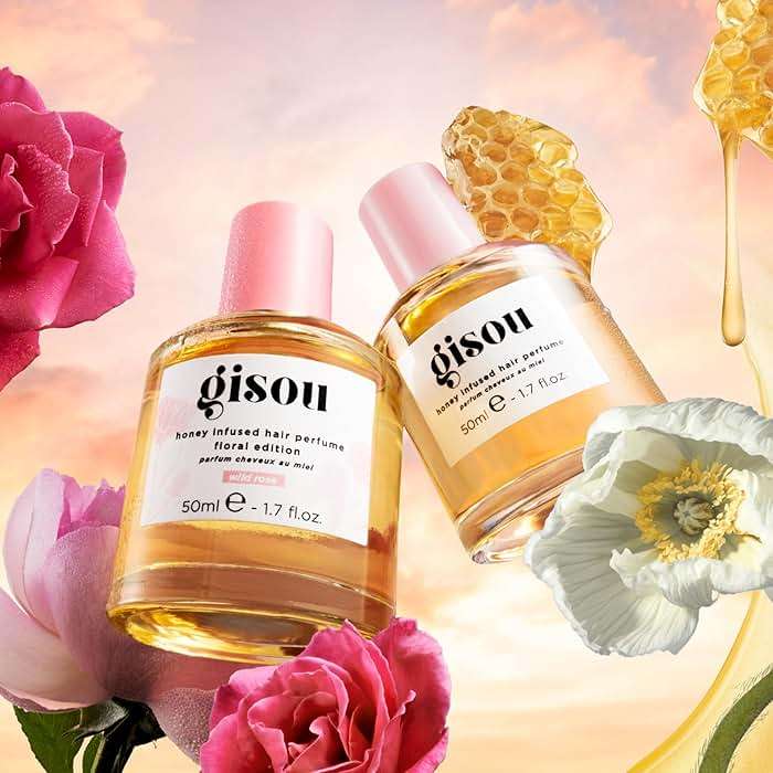 Gisou Honey Infused Hair Perfume – Long-Lasting Hair Fragrance with Mirsalehi Honey & Argan Oil, Wildflower Honey, 1.7 Fl Oz - Image 8
