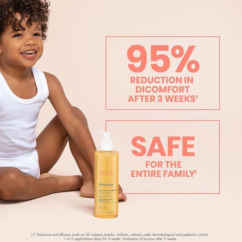 Avène XeraCalm A.D Lipid-Replenishing Cleansing Oil, 25.3 fl. Oz. - Image 4