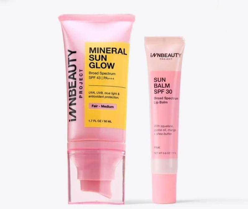 INNBEAUTY Project Mineral Sun Care Duo - Glow in Fair-Medium and Balm in Pink, 1 Count - Image 1