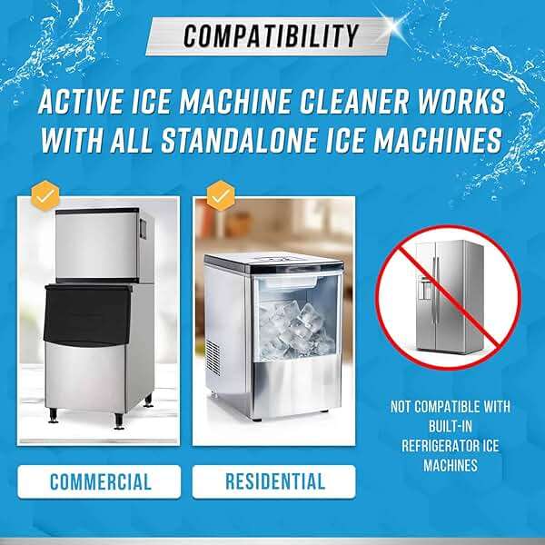 ACTIVE Ice Machine Cleaner Maker Descaler - 24 Clean Tablets Compatible with Frigidaire, Opal, GE Profile, Kitchenaid, Nickel Safe Scale Remover for Countertop, Nugget Ice Makers - Bulk 1 Year Supply - Image 4