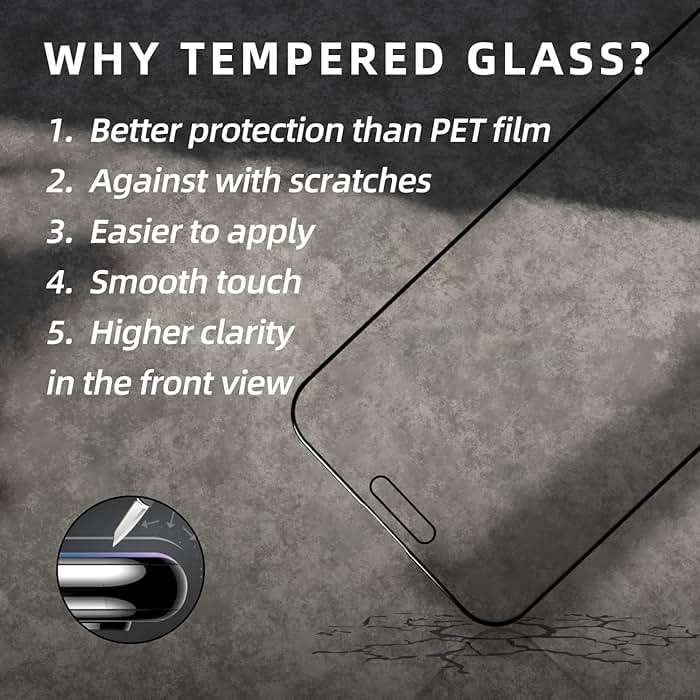 EGKimBa Privacy Screen Protector for iPhone 15 Pro Max, 6.7 inch Gradient Anti-Blue Light Tempered Glass - 2 Packs - Image 4