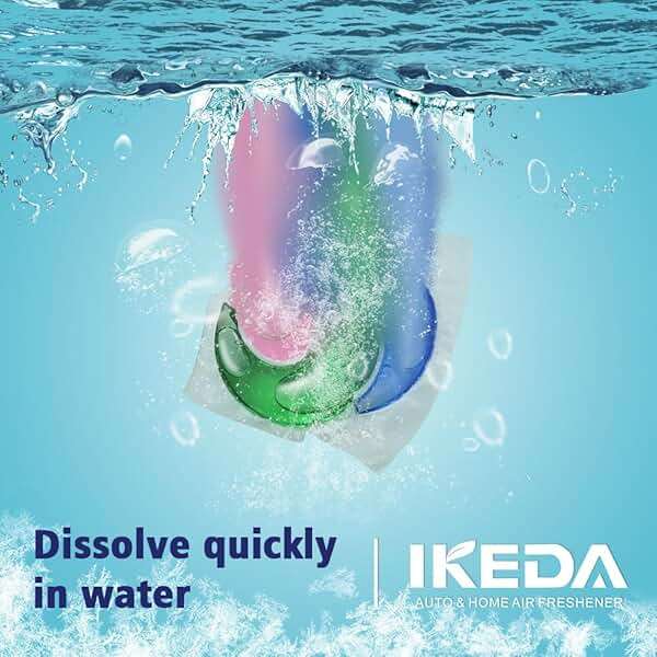 Ikeda Laundry Detergent Pods | 3 in 1 Aroma Enhance Forest Scent | Fragrance In Micro Capsule | 30Counts 10g Each Pod | 10.5 oz 1 PACK (Forest Scent) - Image 4