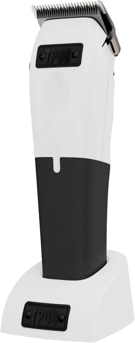 TPOB Play Barber Hair Clippers for Men 7500 RPM with Rubber Grips (White) - Image 5