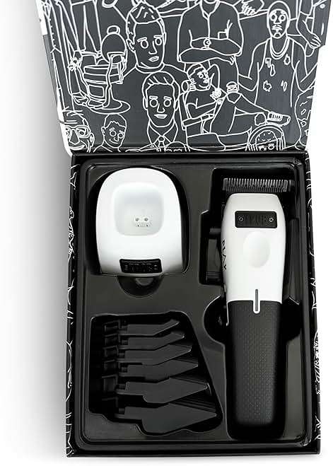 TPOB Play Barber Hair Clippers for Men 7500 RPM with Rubber Grips (White) - Image 8