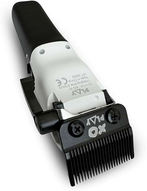 TPOB Play Barber Hair Clippers for Men 7500 RPM with Rubber Grips (White) - Image 9