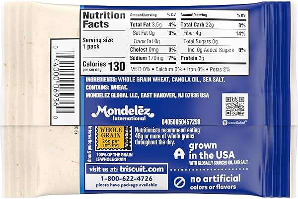 Triscuit Minis Original Whole Grain Wheat Crackers, Vegan Crackers, Bulk Lunch Snacks, 20 Snack Packs - Image 2