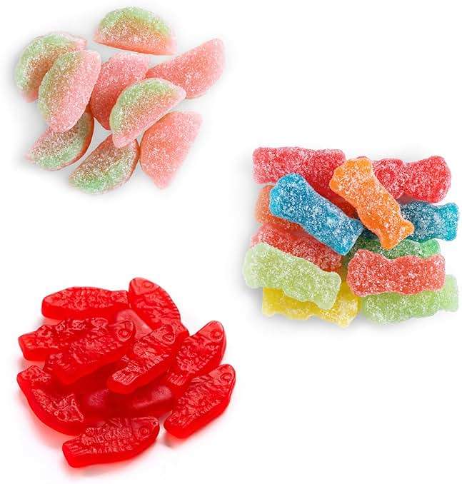 SOUR PATCH KIDS and SWEDISH FISH Mini Soft & Chewy Candy Variety Pack, Bulk Candy, 18-2 oz Bags - Image 5