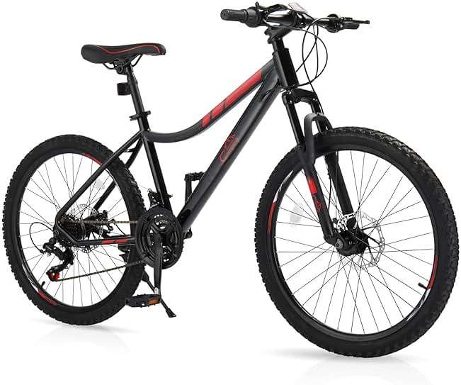 CamPingSurvivals 20/24/26 Inch Mountain Bike for Men/Women, Adult Bicycle with Professional 7 or 21 Speed Shifting, Double Shock Effect, Comfort Saddle and Pretty Look - Image 1