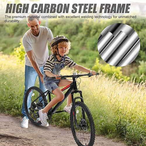 CamPingSurvivals 20/24/26 Inch Mountain Bike for Men/Women, Adult Bicycle with Professional 7 or 21 Speed Shifting, Double Shock Effect, Comfort Saddle and Pretty Look - Image 2