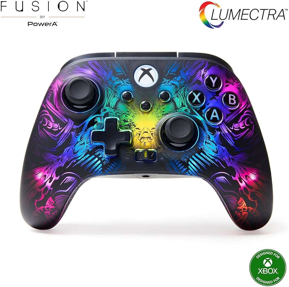 PowerA FUSION Pro Wireless Controller for Xbox Series X|S with Lumectra, RGB lighting, hidden design, adjustable height thumbsticks, Hall Effect modules, pro gaming controller, low latency wireless, mappable buttons, works with Xbox One and Windows 10/11 - Image 1