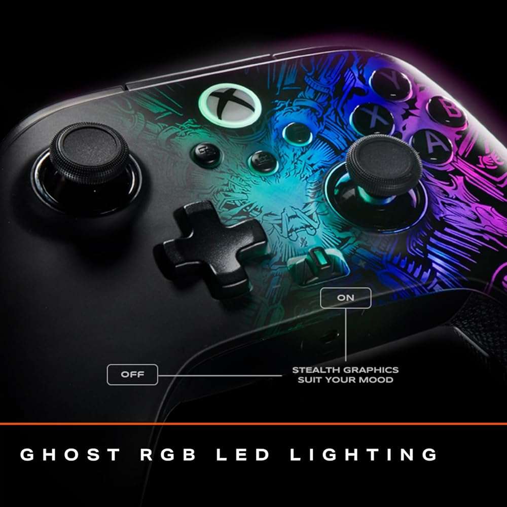 PowerA FUSION Pro Wireless Controller for Xbox Series X|S with Lumectra, RGB lighting, hidden design, adjustable height thumbsticks, Hall Effect modules, pro gaming controller, low latency wireless, mappable buttons, works with Xbox One and Windows 10/11 - Image 4
