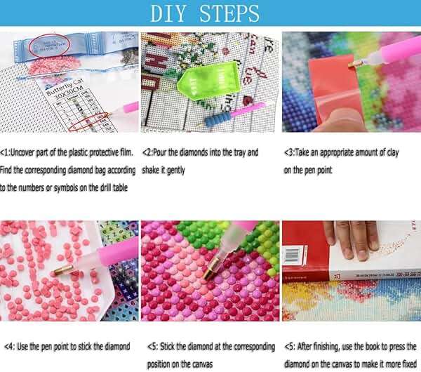 wavaiov 5D Diamond Painting Kits for Adult, Birds Flower Diamond Art Kits for Beginners, DIY Full Drill Floral Diamond Dot Gem Art Kits for Home Decor 12 x 16 Inch - Image 6