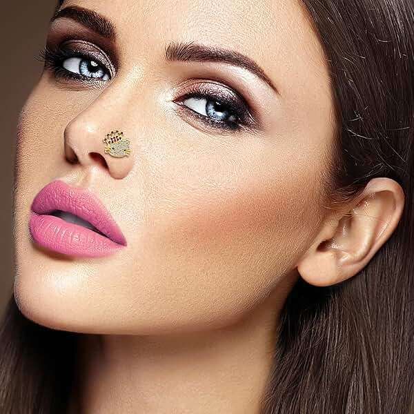 TAMHOO 18Pcs Nose Rings - L Shape, Butterfly & Heart Designs - Gold Nose Studs for Women - Image 5