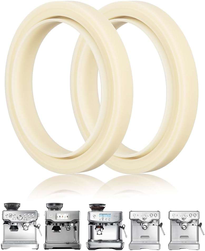 2PCS 54mm Silicone Steam Ring for Breville Espresso Machine 878/870/860/880/810/840/450/500 and Sage 880/878/875/870/810/500, Breville Espresso Machine Accessories Grouphead Gasket Replacement Part - Image 1
