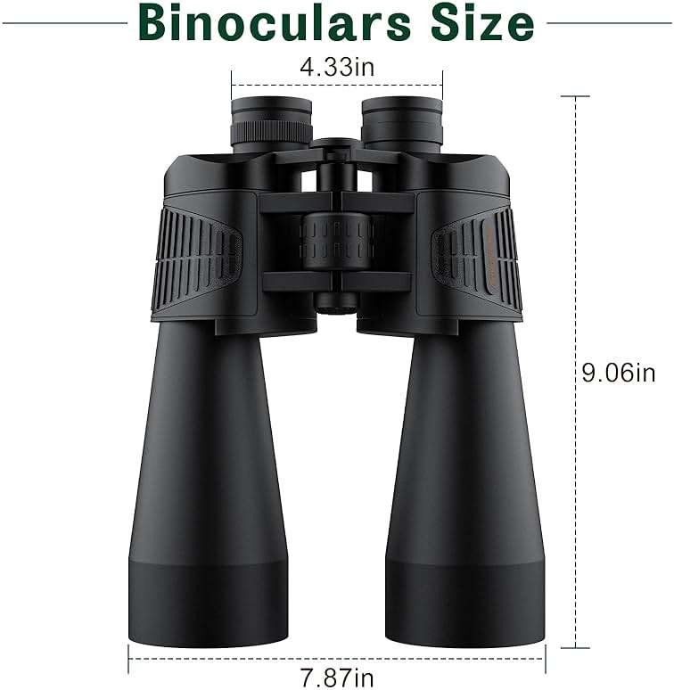 Aurosports 20x70 Astronomy Binoculars for Adults, High Powered 70mm Large Objective Lens with Enhanced Low-Light Performance, BAK4 Prism FMC HD Optics for Bird Watching, Cruise Ships, Hunting - Image 8