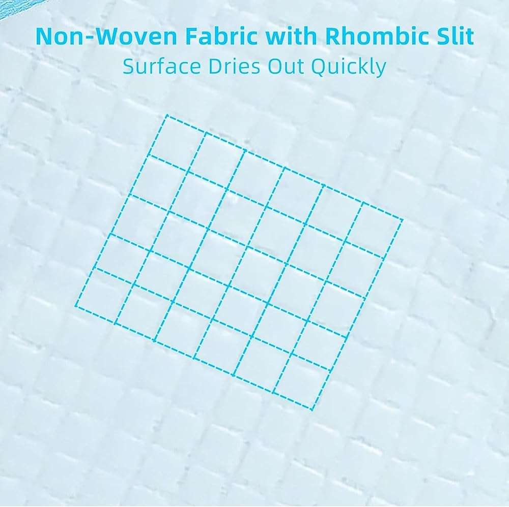 Super Absorbent Waterproof Dog and Puppy Pet Training Pad, Housebreaking Pet Pad, 40-Count Extra Middle-Size, 30’’X36’’, Blue - Image 6