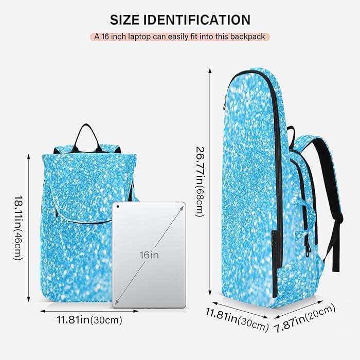 ODAWA Pink Purple Gradient Tennis Bags, Pickleball Bags for Women to Hold Pickleball Paddles, Badminton Racquet - Image 3